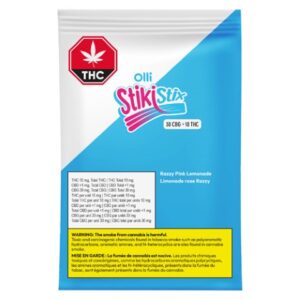 Alternative view of SOUR RAZZY PINK LEMONADE CBG:THC CHEWS