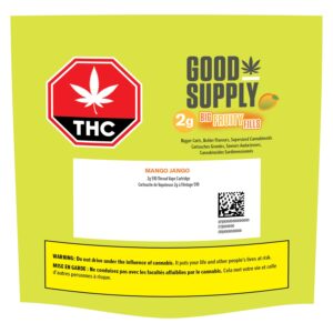Alternative view of MANGO JANGO THC:CBG:CBD CARTRIDGE