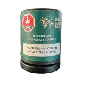 Alternative view of FRENCH FIRE BARB COLD CURED ICE WATER HASH